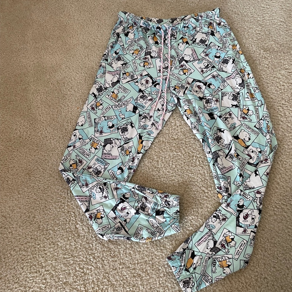 Disney Winnie the Pooh ladies pj pajama bottom joggers. Size S.